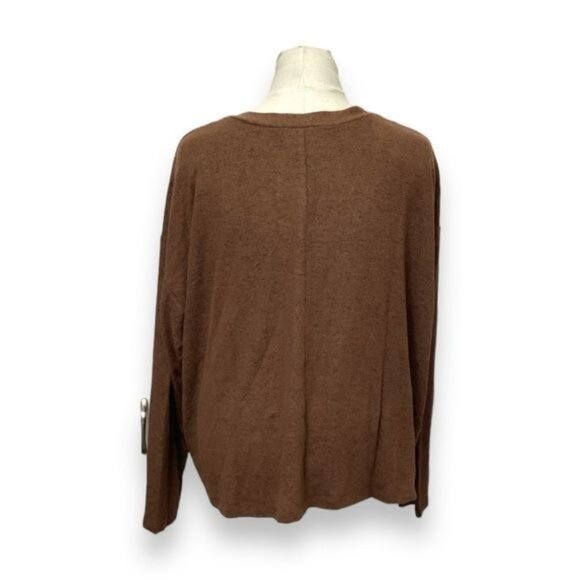 Lane Bryant Women’s Button Front Cardigan Sweater, Brown, size 22/24 - Picture 3 of 7